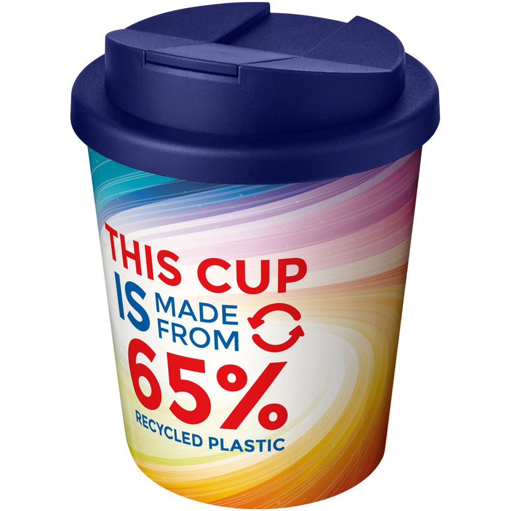 Brite-Americano® Espresso Eco 250 ml morsvrije geïsoleerde beker - voor bedrijven en relatiegeschenken - blauw