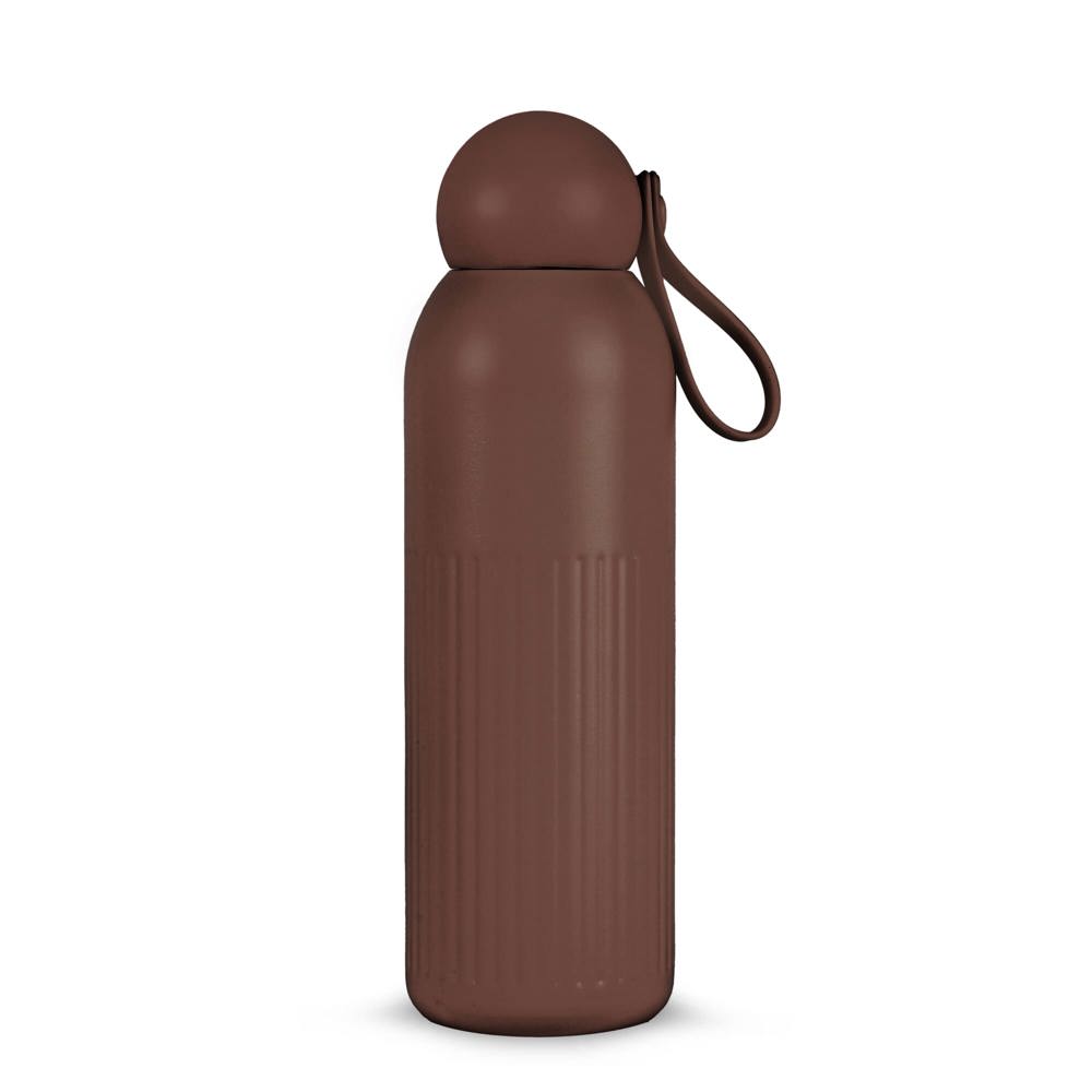 Sagaform Tekla stalen fles (gerecycled) 500 ml - kopen of bedrukken - Deep Mauve