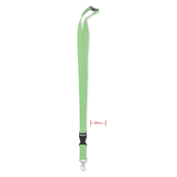 LANNYCOT - Lanyard katoen 20mm - voor bedrijven en relatiegeschenken - Limoen