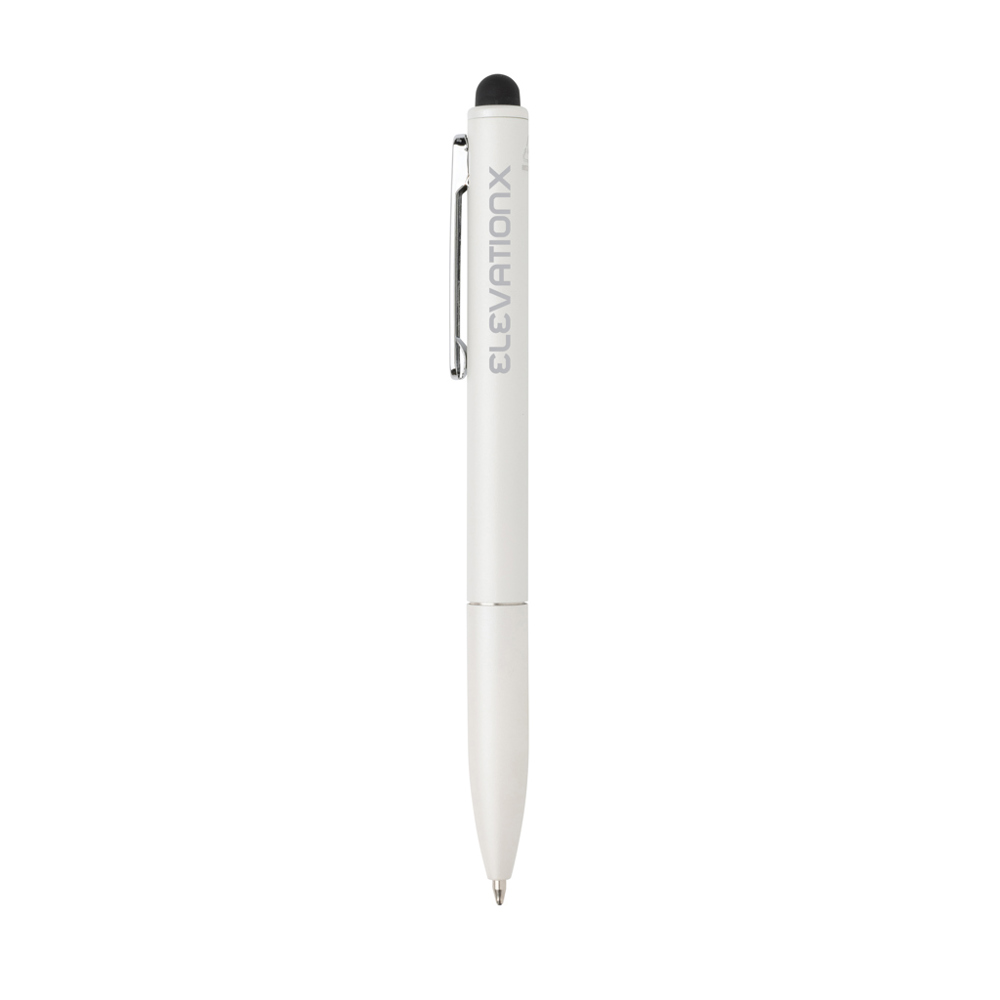 Kymi RCS-gecertificeerde gerecycled aluminium pen met stylus