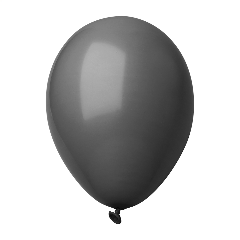 CreaBalloon - ballon, pastel kleuren - met logo of onbedrukt bestellen - Zwart