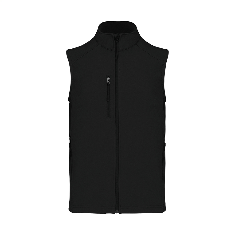 KA403 - 3-laags softshell bodywarmer vest - kopen of bedrukken - Zwart