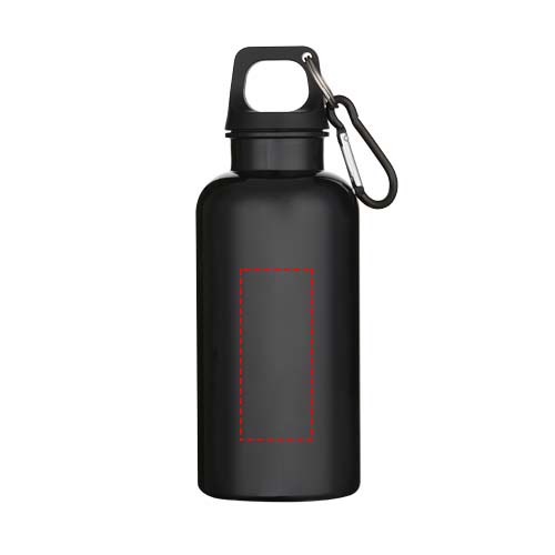 Oregon 400 ml effen waterfles van RCS gecertificeerd gerecycled plastic met karabijnhaak 