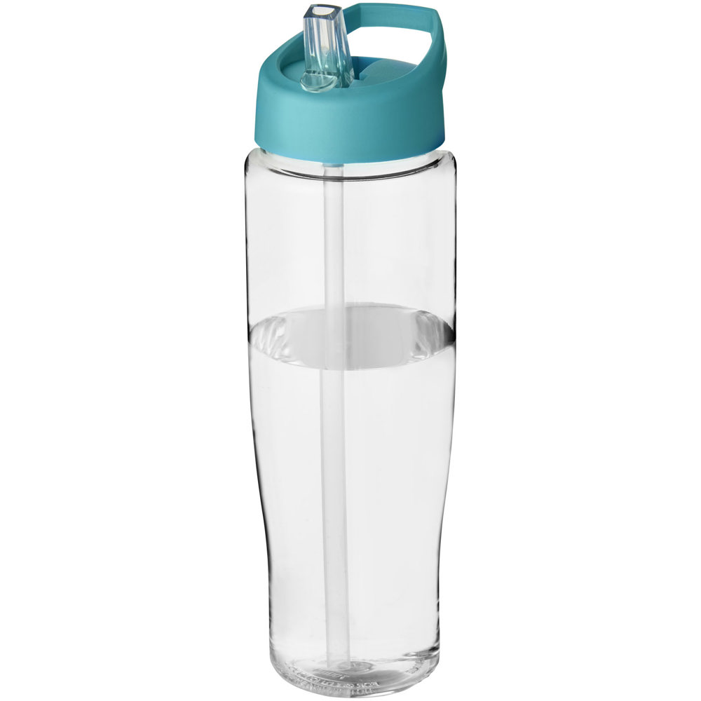 H2O Active® Tempo 700 ml sportfles met fliptuitdeksel - kopen of bedrukken - Transparent, Aquablauw