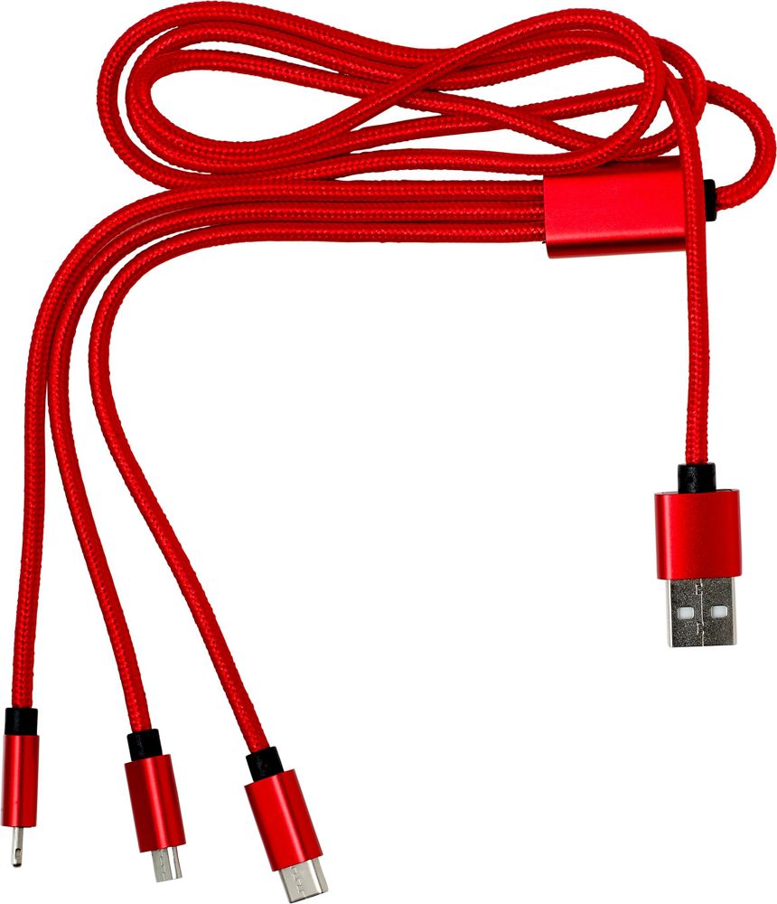 Nylon oplaadkabel Felix - kopen of bedrukken - Rood