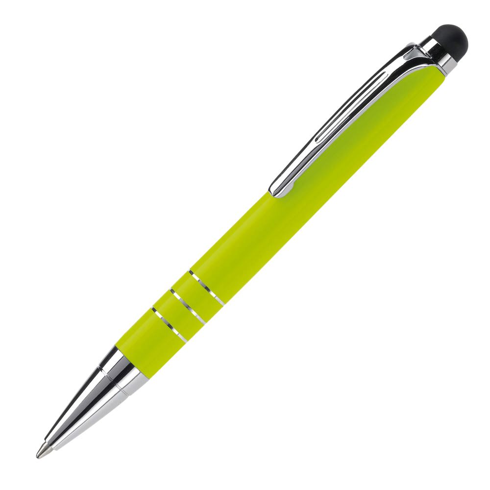Balpen stylus metaal - voor bedrijven en relatiegeschenken - lichtgroen