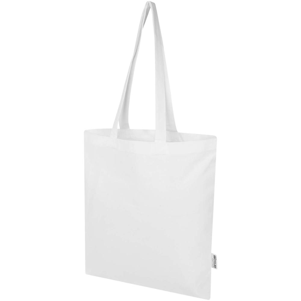 Madras Blend draagtas van 140 g/m² GRS gerecycled katoen 7 l - kopen of bedrukken - Wit