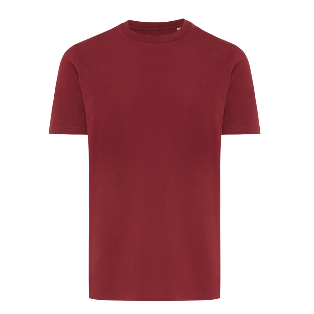 IQONIQ Brett gerecycled katoen t-shirt - kopen of bedrukken - bordeauxrood (± PMS 19-1724TCX)