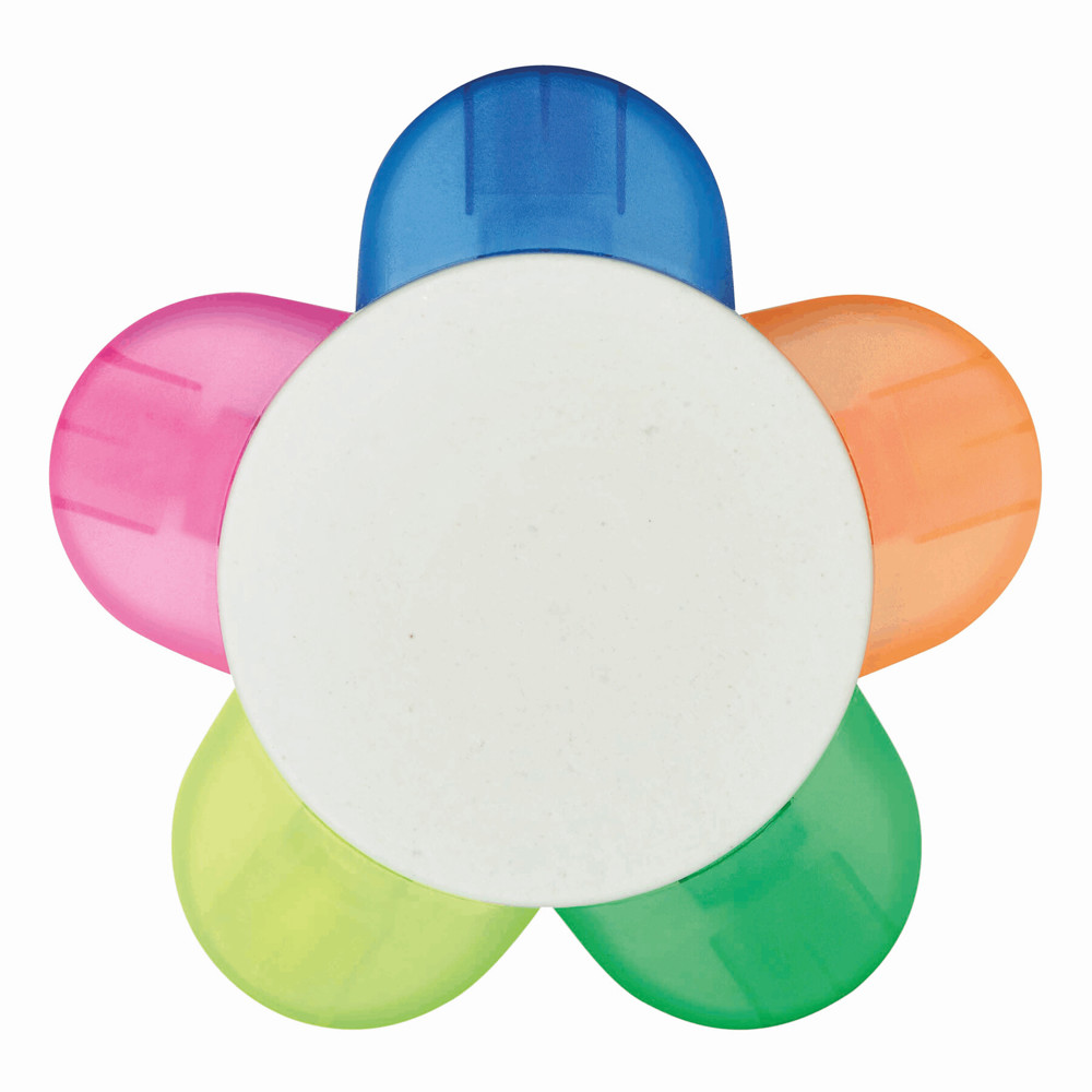 FLOWER - Bloemvormige markeerstift - bedrukt of onbedrukt verkrijgbaar