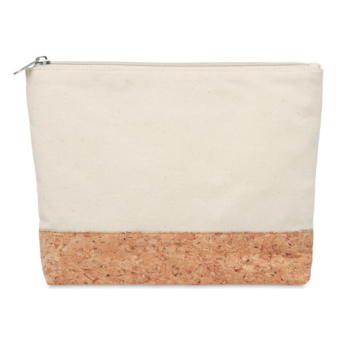 PORTO BAG - Katoenen toilettas - bedrukt of onbedrukt verkrijgbaar - Beige