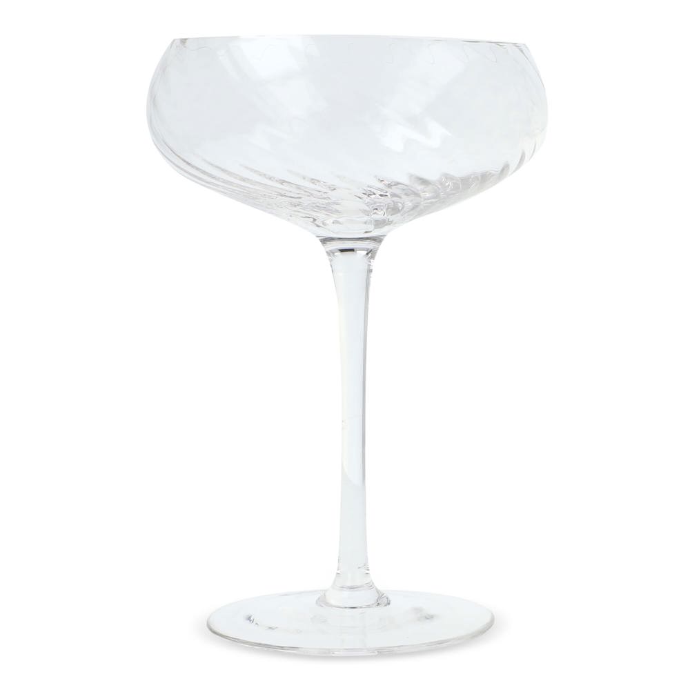 Byon Opacity set van 2 champagneglazen met stijlvol glas patroon 300ml