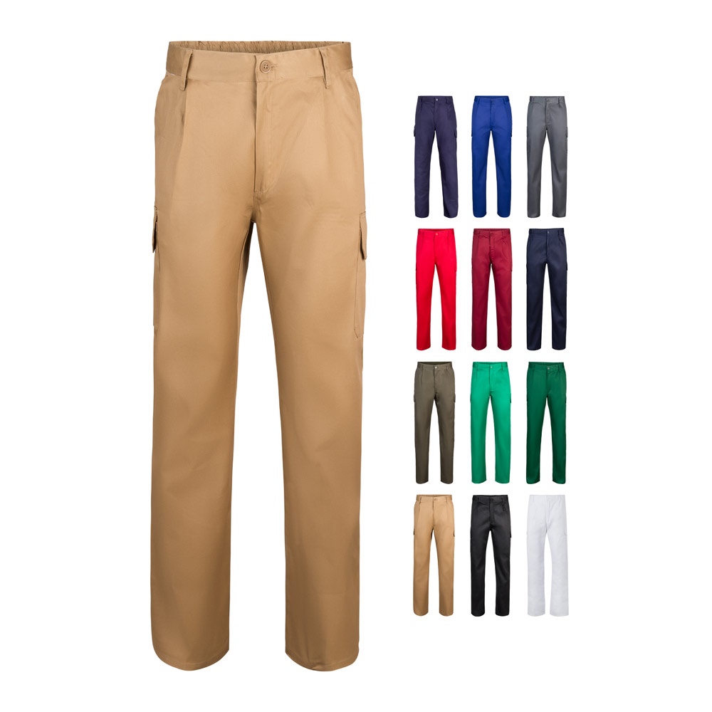 VL MABON. Multi-pocket keperstof broek (200g/m²), van katoen (35%) en polyester (65%) - met logo of onbedrukt