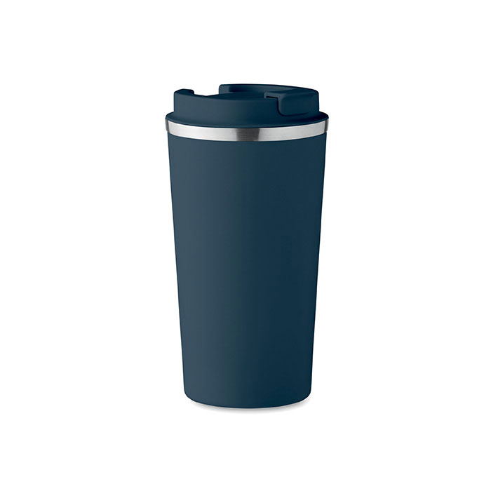 BRACE + - Dubbelwandige beker 510 ml - voor bedrijven en relatiegeschenken - Marineblauw