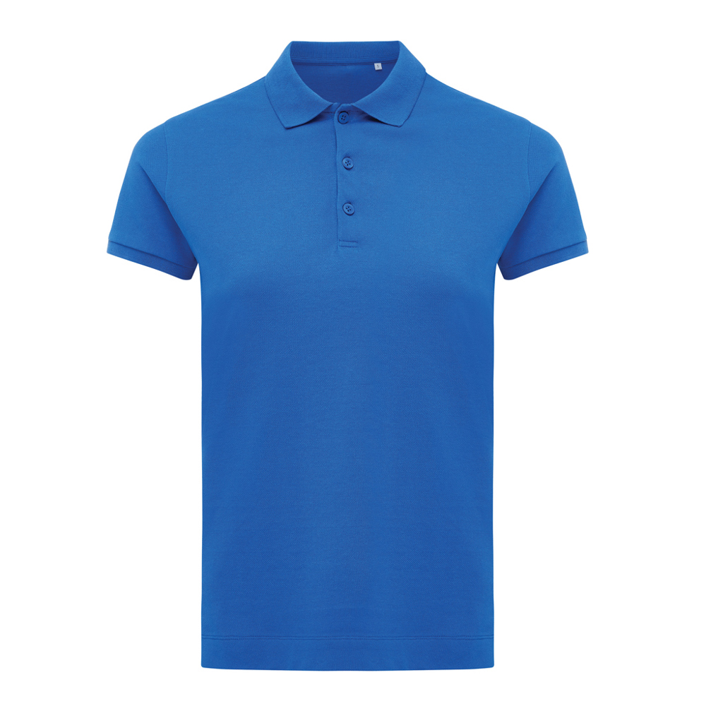 IQONIQ Yosemite dames recycled katoen pique polo - voor bedrijven en relatiegeschenken - royal blue (± PMS 19-4050 TCX)