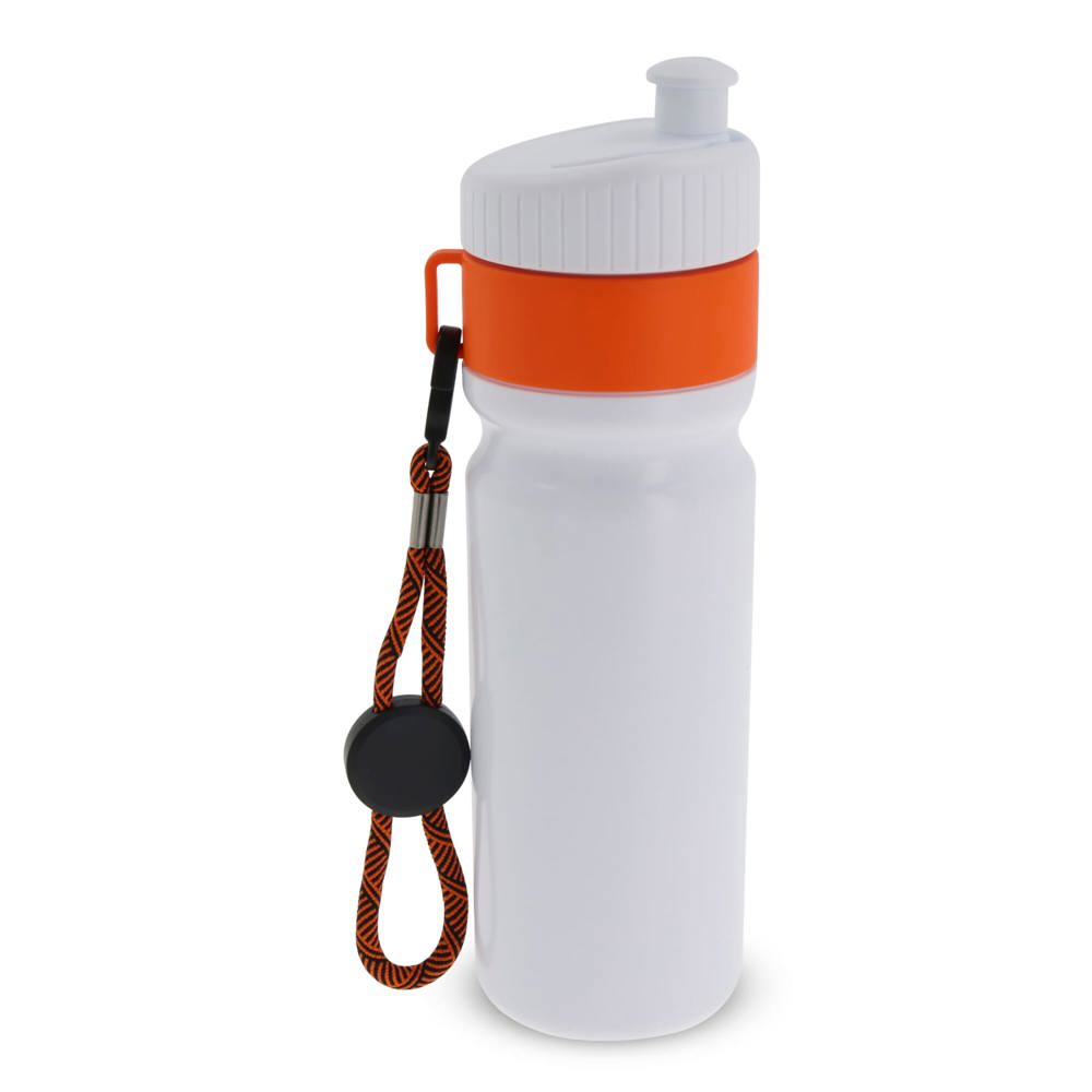 Sportbidon met rand en koord 750ml