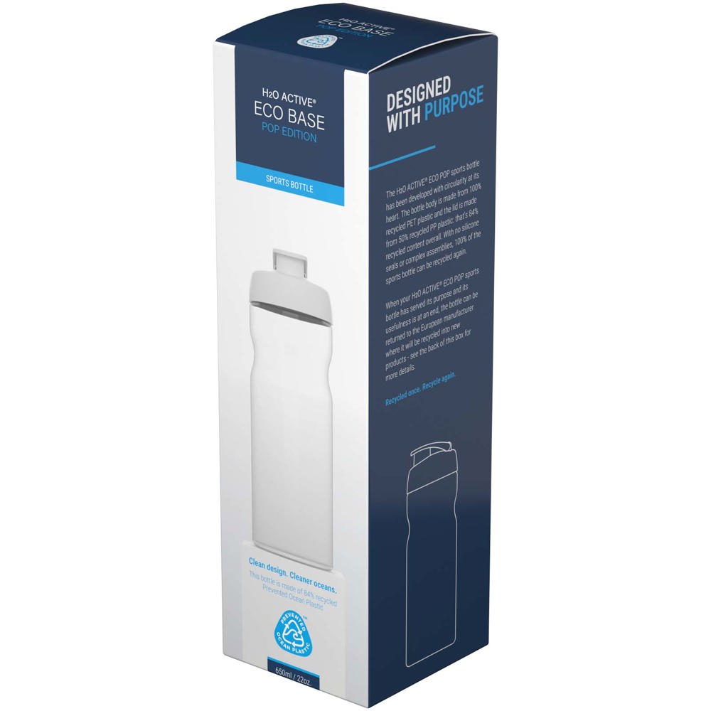 H2O Active® Eco POP Base 650 ml sportfles met kanteldeksel