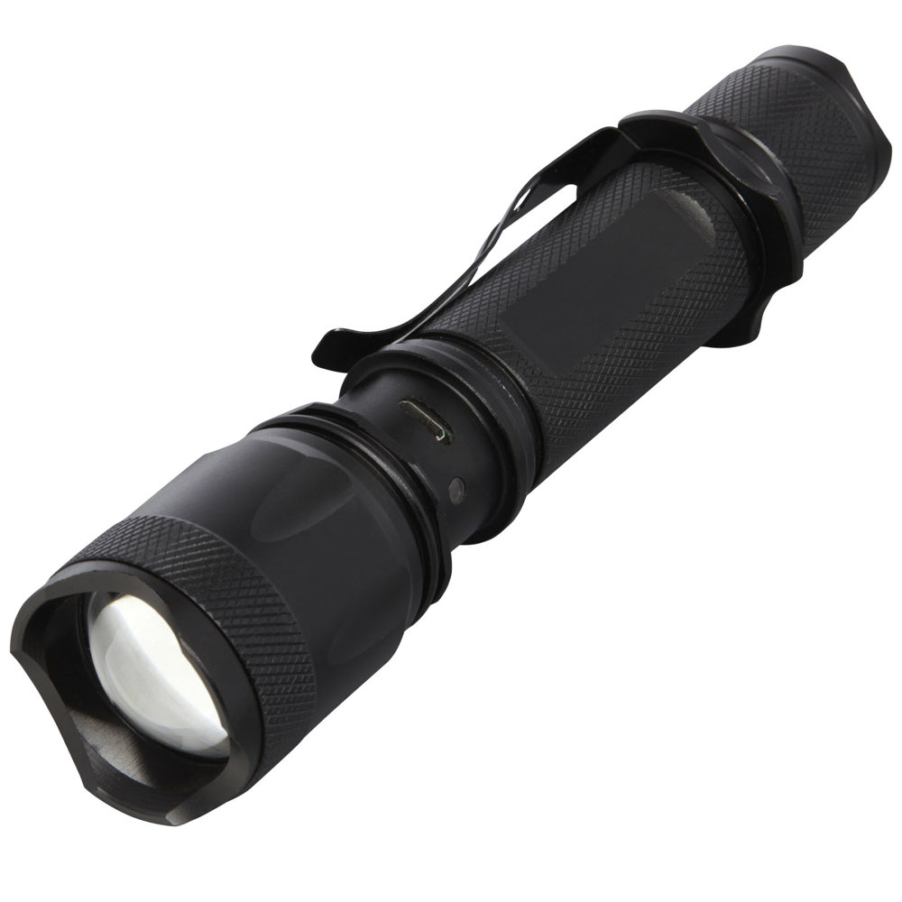 Mears oplaadbare tactische zaklamp van 5 W - voor bedrijven en relatiegeschenken