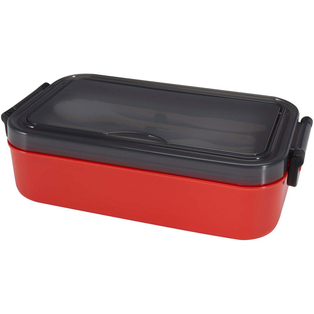 Snappy 1000 ml lunchbox en bestekset - kopen of bedrukken - Rood