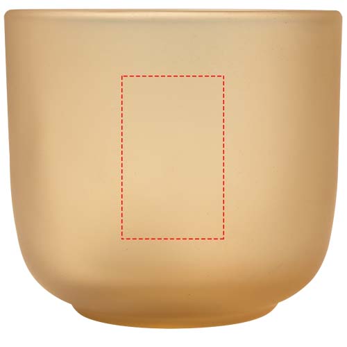 Male glazen bekers van 200 ml met matte afwerking, set van 2