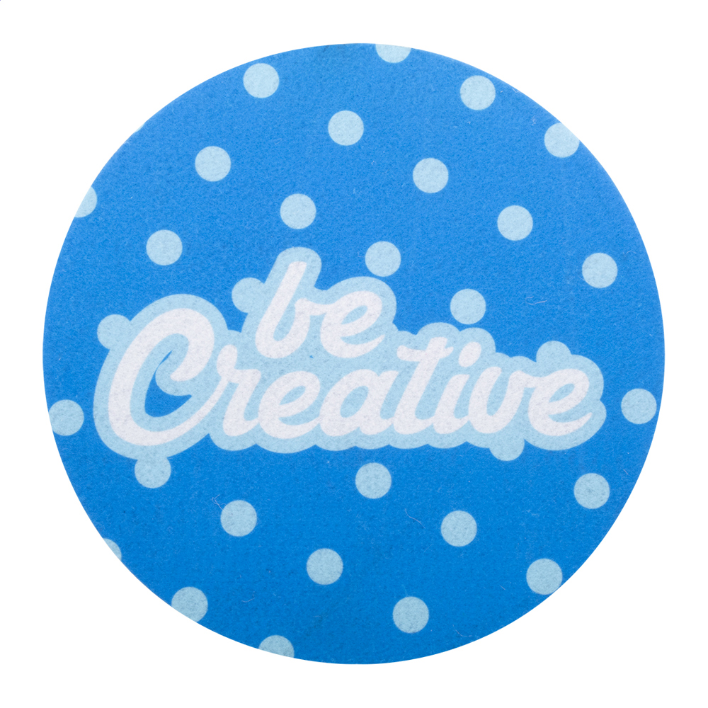 CreaFelt Cursor Round - custom made RPET-muismat - bedrukt of onbedrukt verkrijgbaar