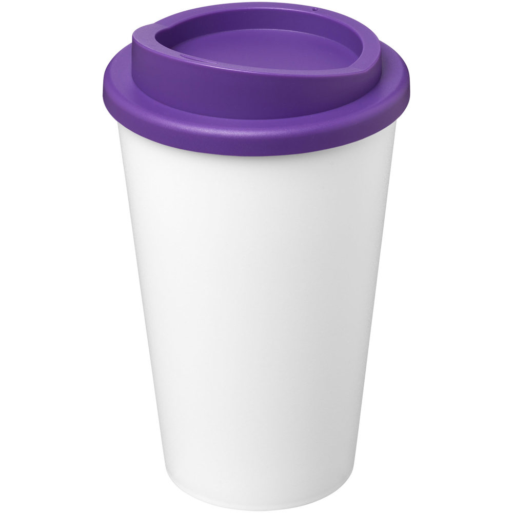 Americano® Eco 350 ml gerecyclede drinkbeker - kopen of bedrukken - Wit, Paars