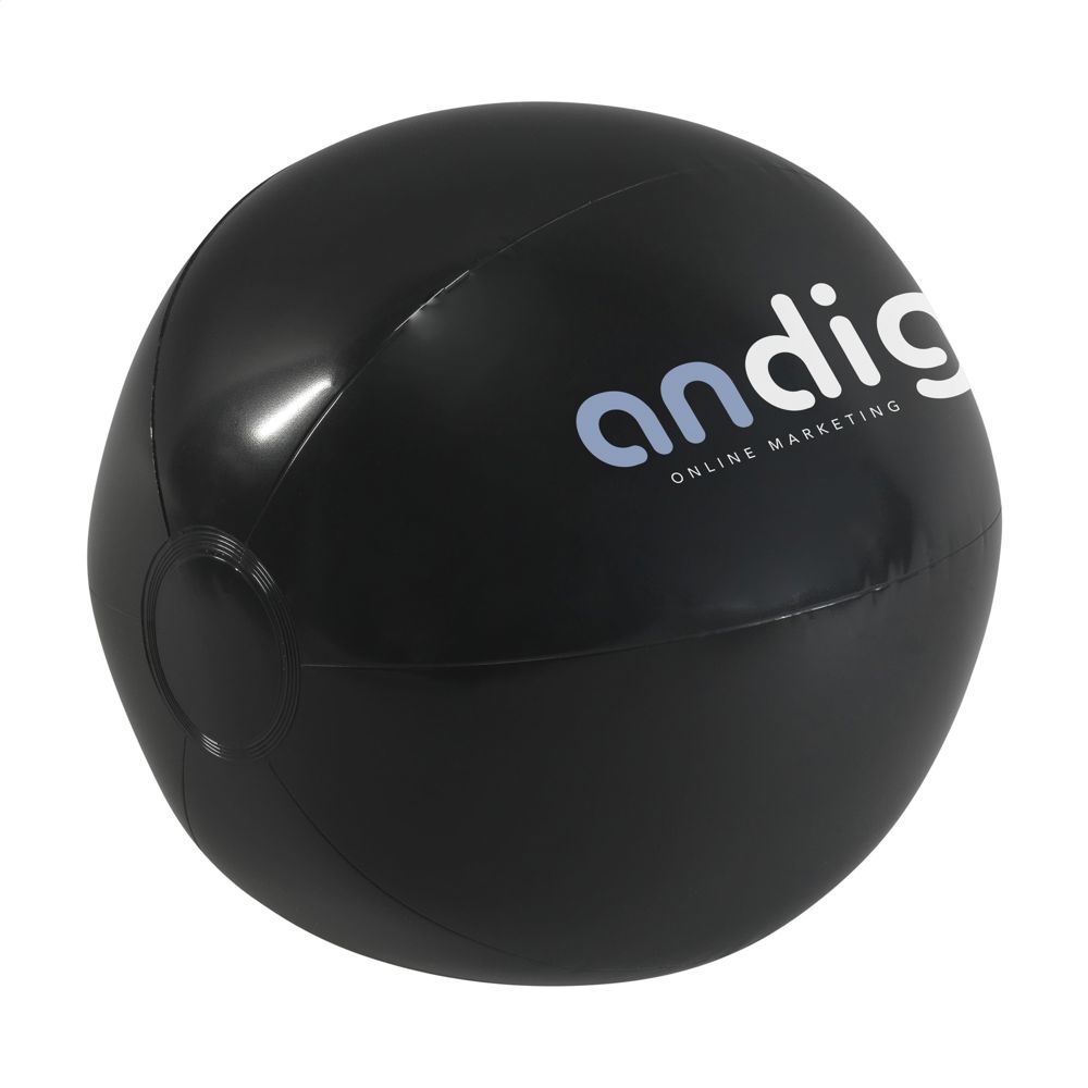 BeachBall Ø 27 cm strandbal - kopen of bedrukken - zwart