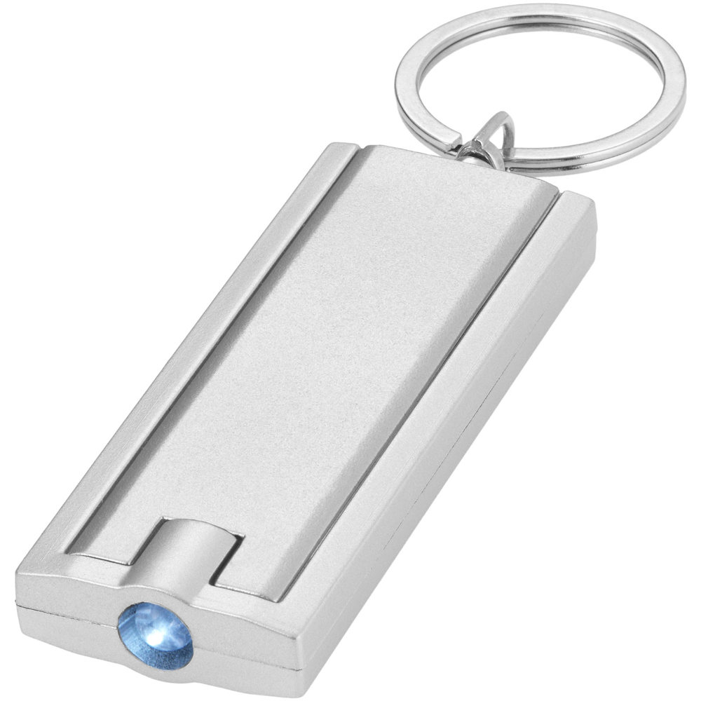 Castor LED sleutelhangerlampje - voor bedrijven en relatiegeschenken - zilver