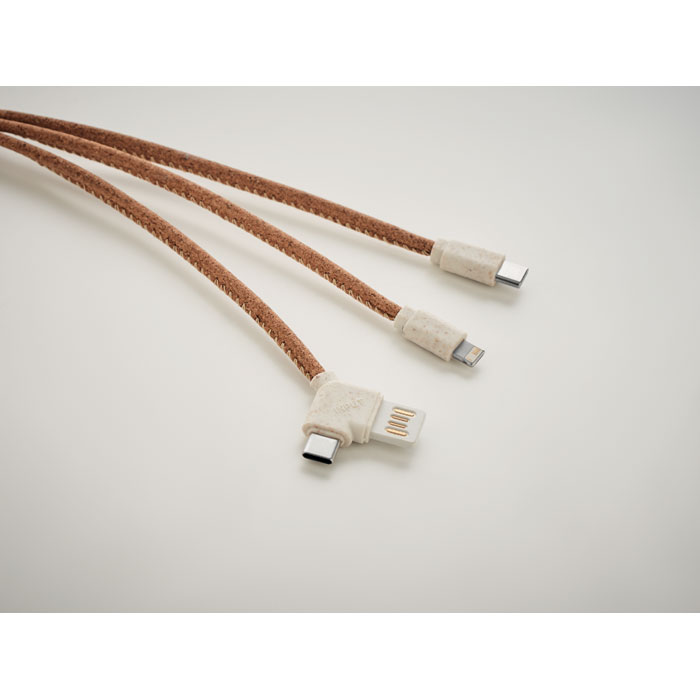 CABIE - Kurken 3 in 1 oplaadkabel