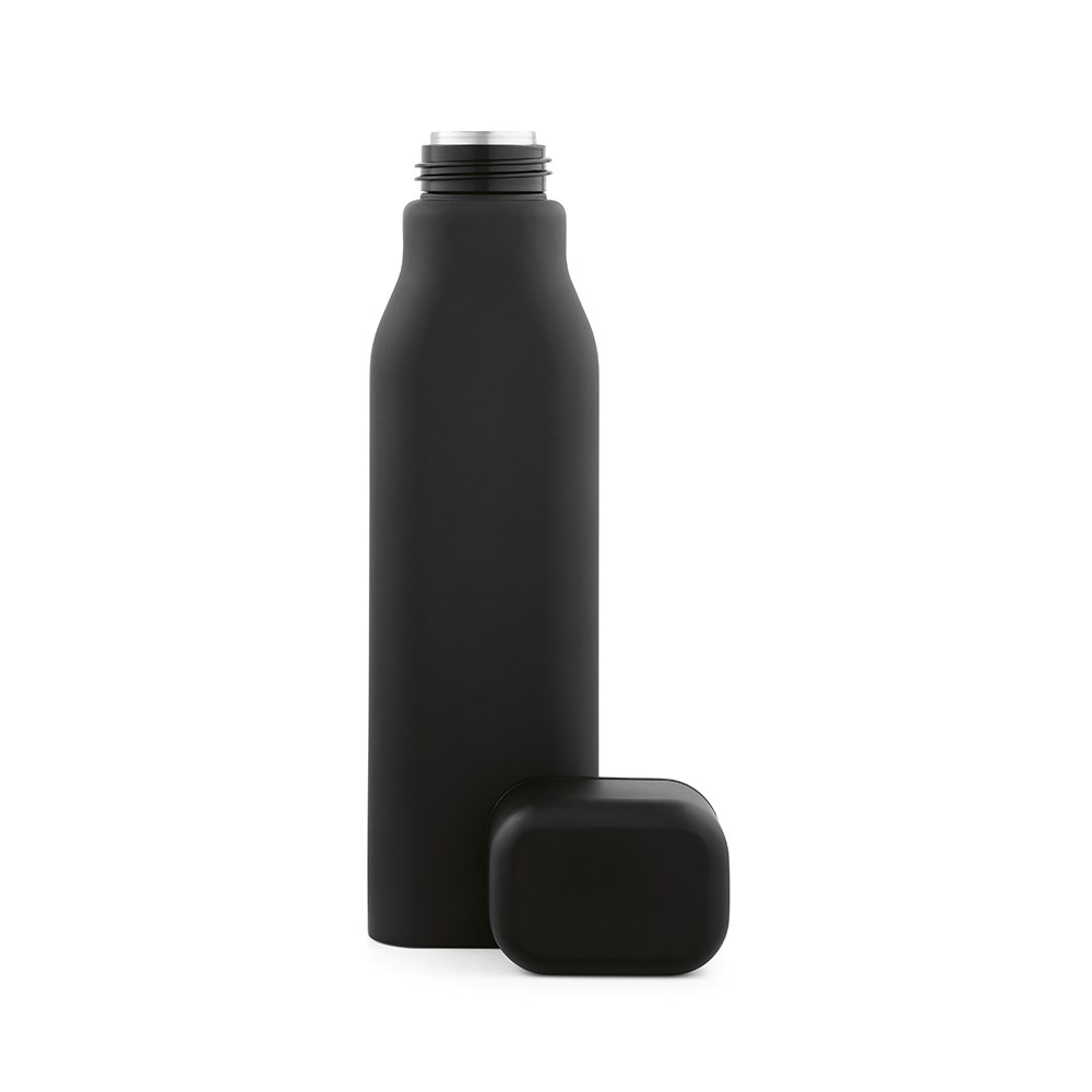Virtuos Fles Gerecycled Roestvrij Staal 1030 ml - Zwart
