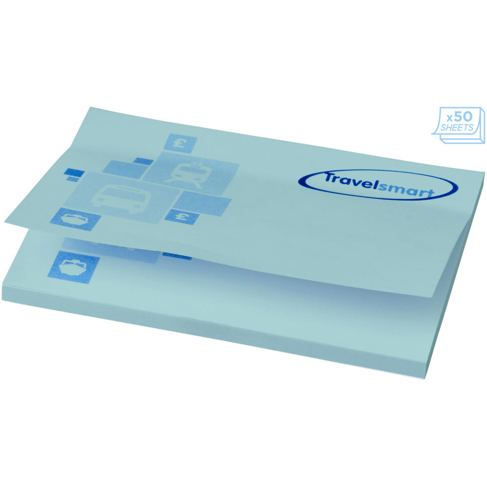 Sticky-Mate® sticky notes 100x75 mm - bedrukt of onbedrukt verkrijgbaar - Lichtblauw