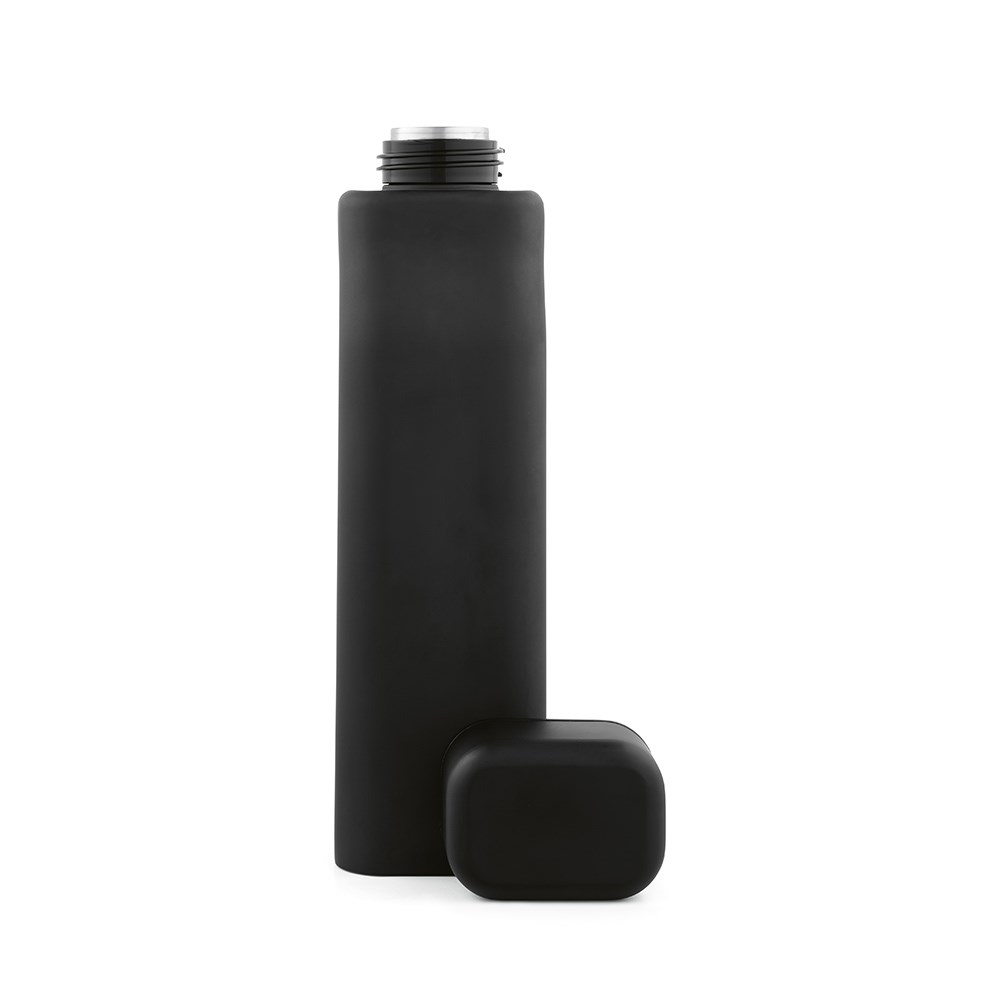 Virtuos Fles Gerecycled Roestvrij Staal 1030 ml - Zwart