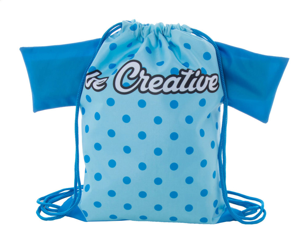 CreaDraw T Kids - custom made trekkoord tas voor kinderen - kopen of bedrukken - blauw