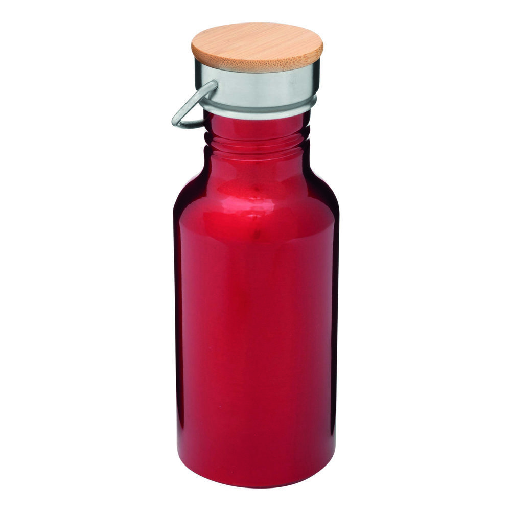 ECO TRANSIT - Aluminium drinkfles - voor bedrijven en relatiegeschenken - rood