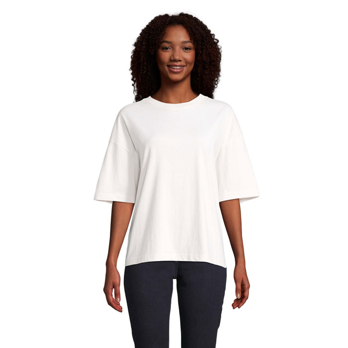BOXY WOMEN - BOXY OVERSIZE T-SHIRT DAMES - kopen of bedrukken - gebroken wit