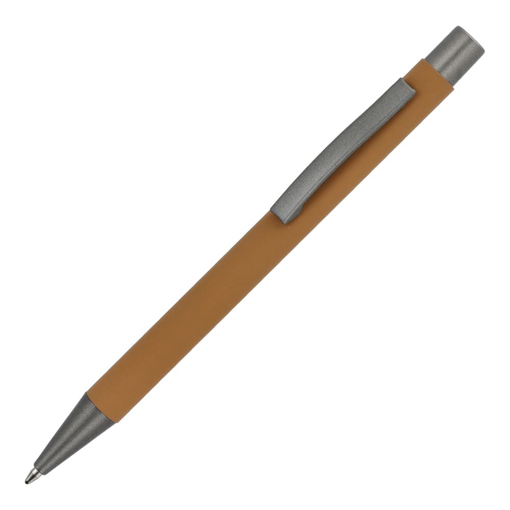 Balpen New York soft touch - bedrukt of onbedrukt verkrijgbaar - Cognac