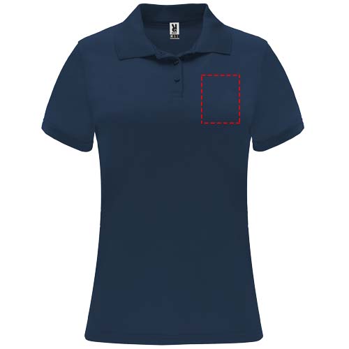 Monzha 150 g/m² sportpolo met korte mouwen voor dames