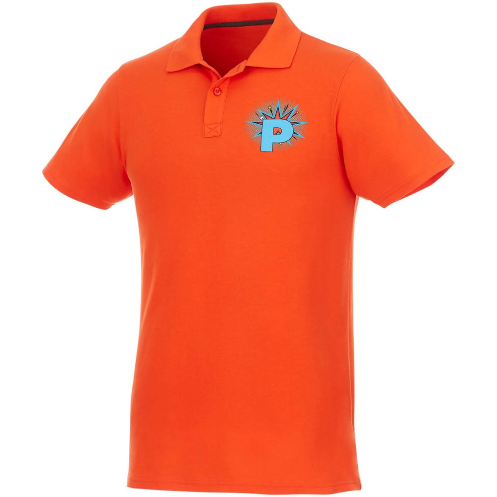 Helios 180 g/m² herenpolo met korte mouwen