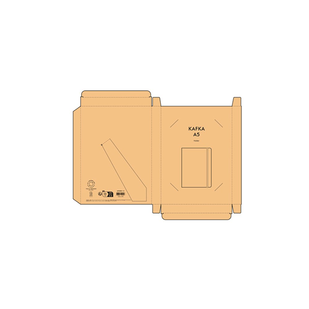 Kafka A5 map kurk 70 gsm - Natuurlijk