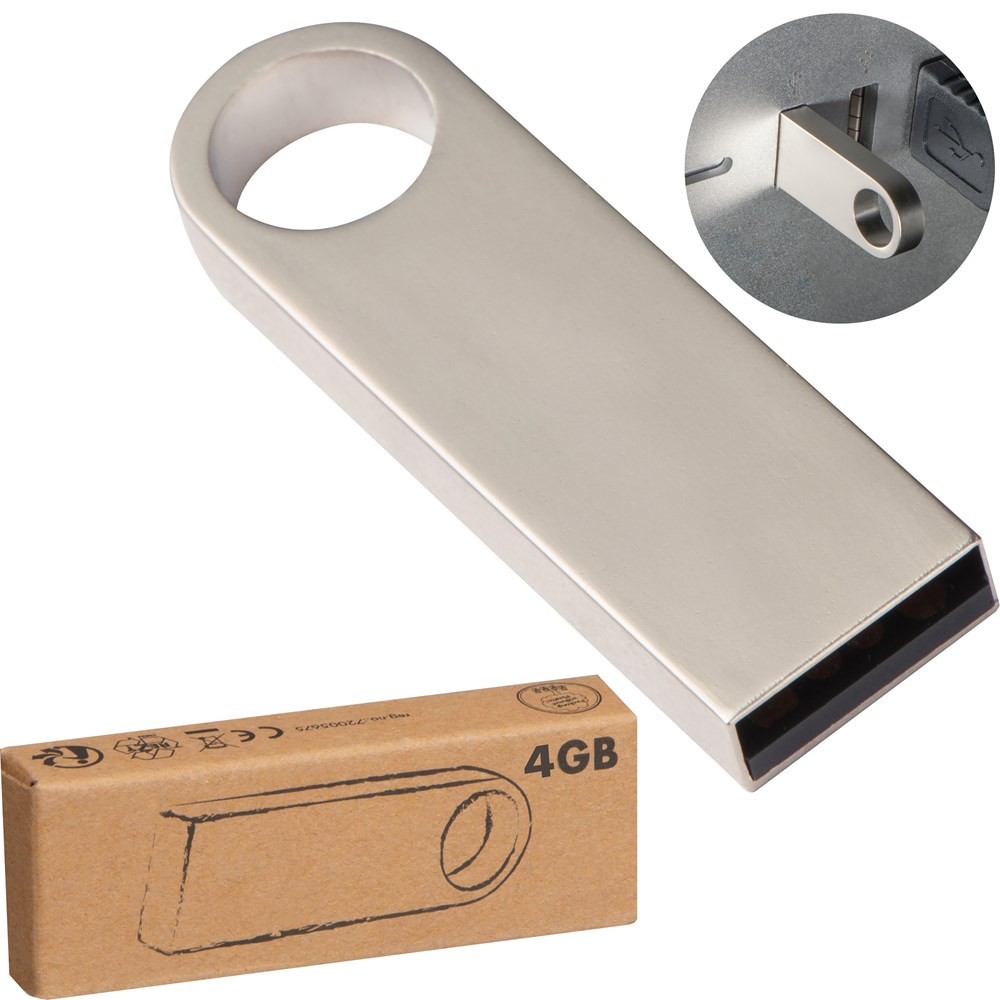 USB-Stick van metaal, 4GB4GB
