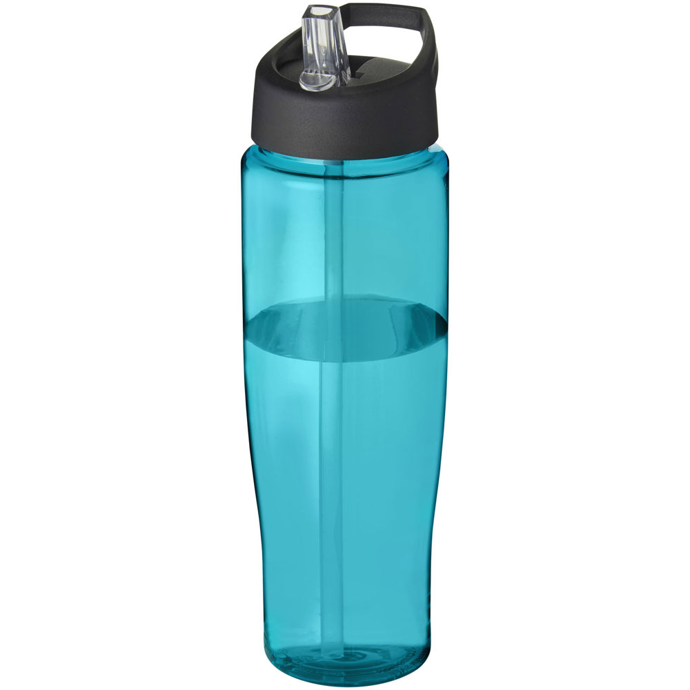 H2O Active® Tempo 700 ml sportfles met fliptuitdeksel - kopen of bedrukken - Aquablauw, Zwart