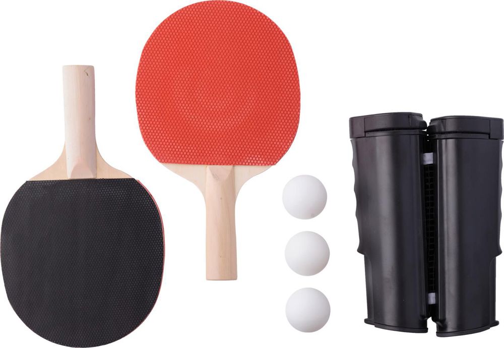 ABS tafeltennisset Melinda - bedrukt of onbedrukt verkrijgbaar - Zwart