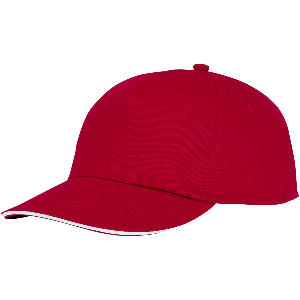Styx 5 panel sandwich cap - voor bedrijven en relatiegeschenken - rood