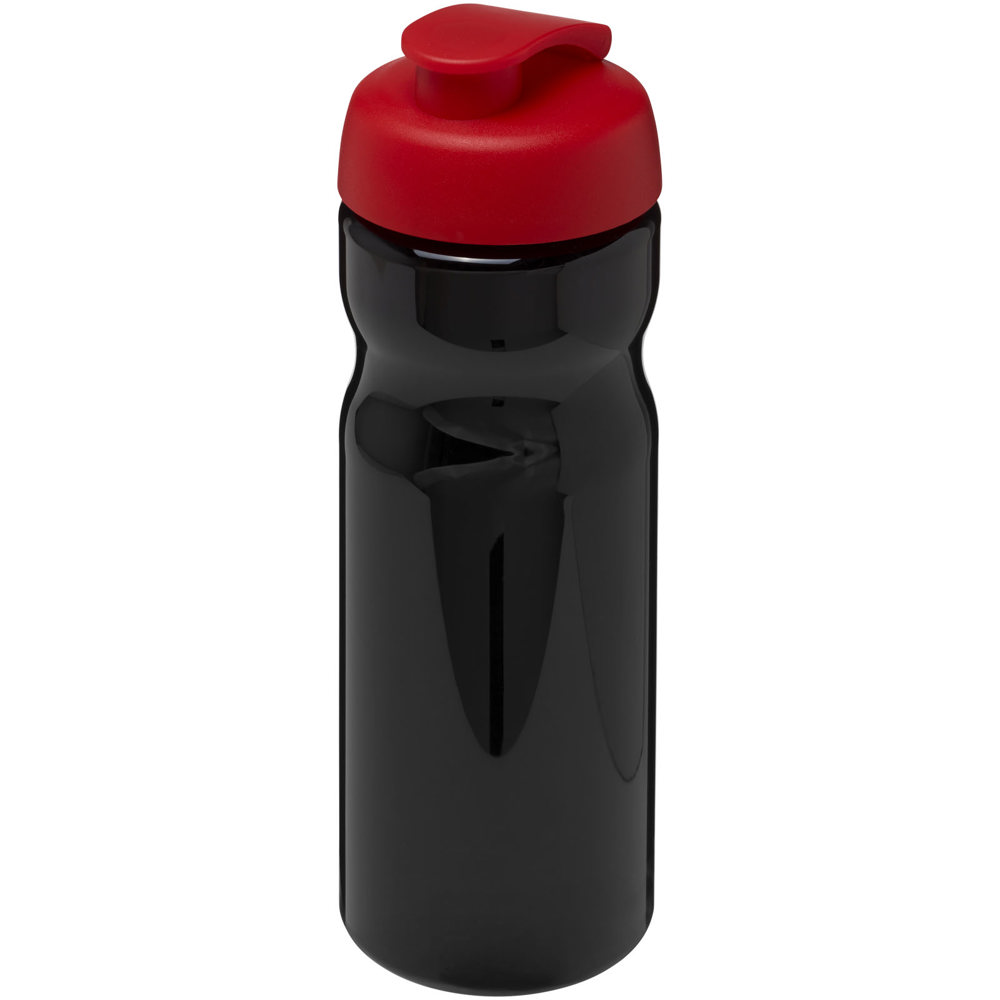 H2O Active® Base 650 ml sportfles met flipcapdeksel - voor bedrijven en relatiegeschenken - Zwart, Rood