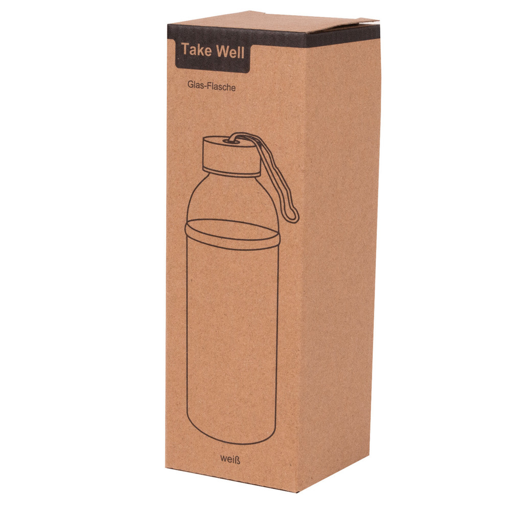 TAKE WELL - Glazen fles