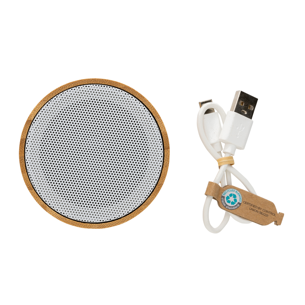 RCS gereycled plastic en bamboe 3W draadloze luidspreker