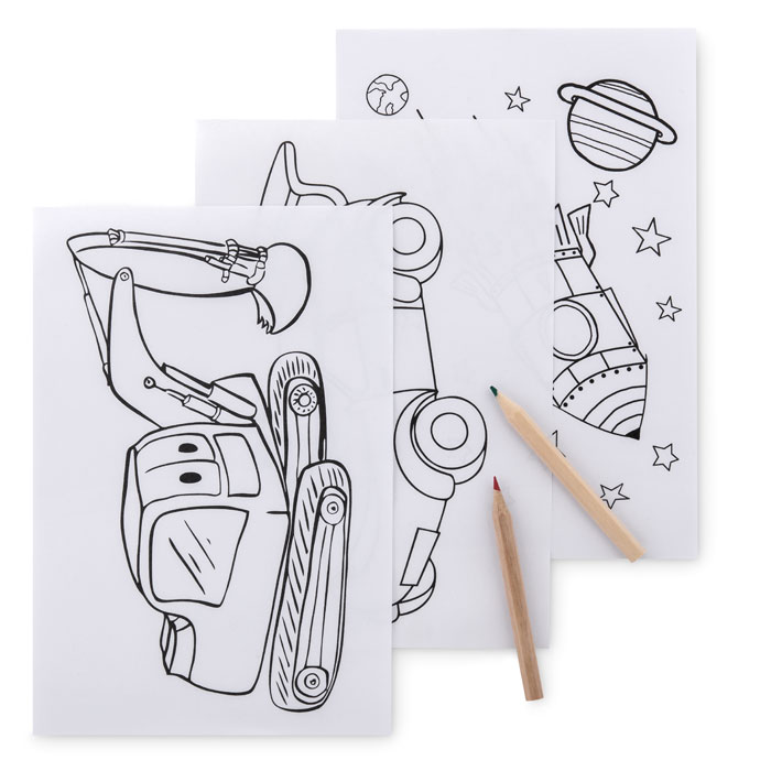 FOLDER2 GO - Kleurset met 6 potloden