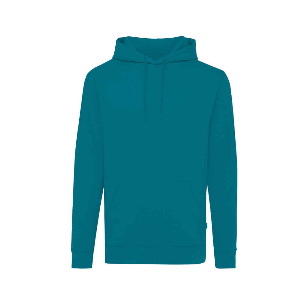 IQONIQ Jasper gerecycled katoen hoodie - kopen of bedrukken - verdigris (± PMS 18-4834TCX)