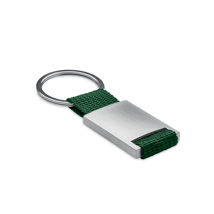 TECH - Metalen sleutelhanger - voor bedrijven en relatiegeschenken - Donker Marinegroen