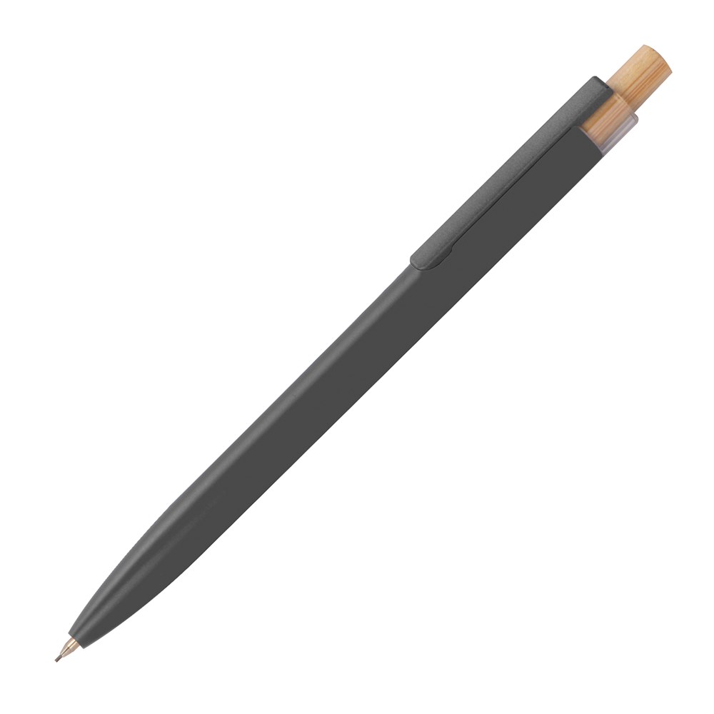 Schrijfset van gerecycled aluminium met een pen en potlood