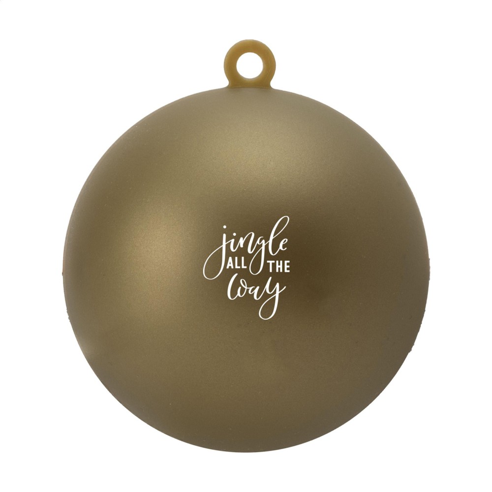 Kerstbal Ø 7 cm Recycled PP - Made in Europe - goud